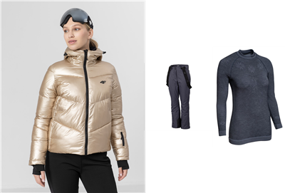 Dámská Lyžařská bunda 4F + lyžařské kalhoty 4F + nátělník