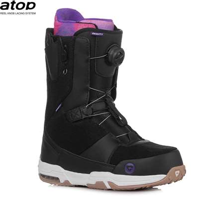 Snowboardové boty Gravity Sage Atop Heel Lock black/purple