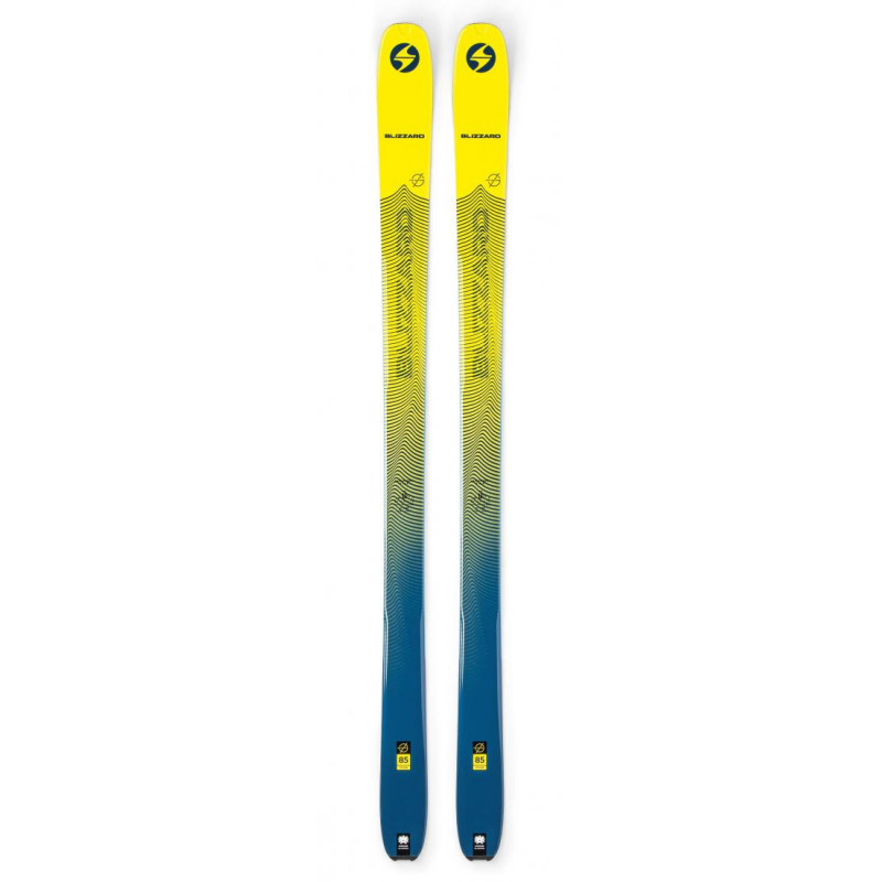 Skialpové lyže BLIZZARD Zero G 085, yellow/blue, flat, 19/20