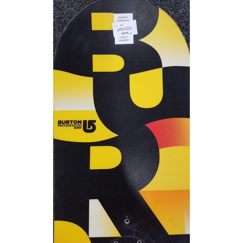 Je den snowboard BURTON Progression Black yellow W